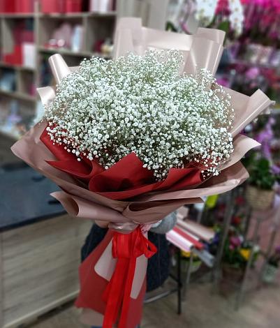 Букет цветов из: Гипсофила в Харабали